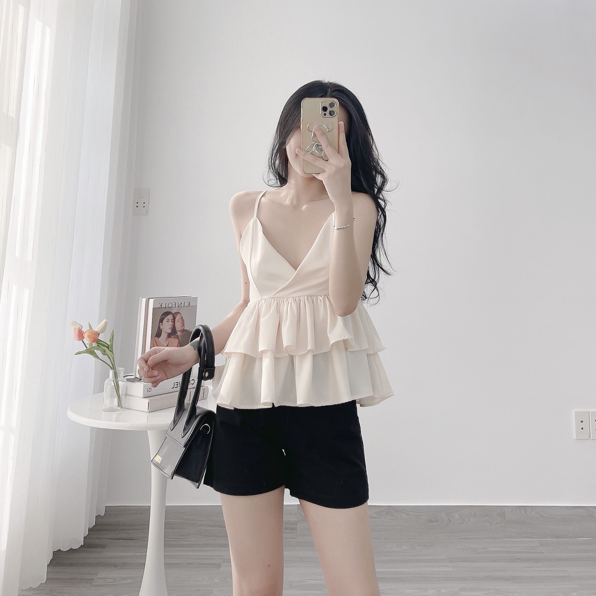Giảm giá Váy maxi hoa 2 dây bèo tầng  BeeCost