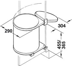 Thùng rác Hafele 502.12.023