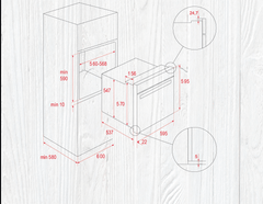 Lò nướng Teka Air fry HLB 8416 BK