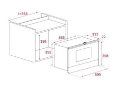 Lò vi sóng Teka ML 8220 BIS L Steam Grey