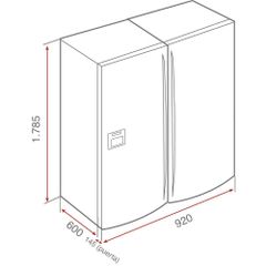 Tủ lạnh Teka side by side NFE3 650 X