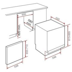 Máy rửa chén âm tủ Teka DW8 55 FI