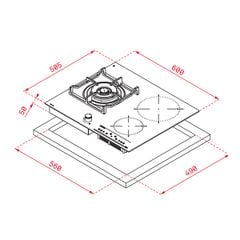 Bếp từ kết hợp ga Teka IG 620 1G AI AL DR CI