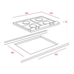 Bếp ga âm Teka EW 60 4G AI AL CI