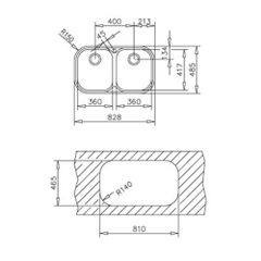 Chậu rửa bát Teka STYLO 2B