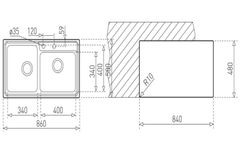 Chậu rửa bát TEKA Stage 2B