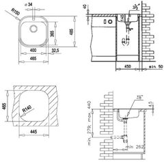 Chậu rửa bát Teka STYLO 1B