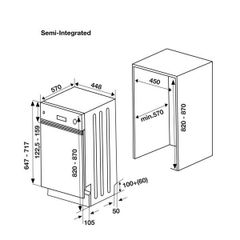 Máy rửa bát Hafele HDW-HI45A 533.23.275