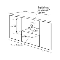 Máy rửa bát âm tủ Hafele HDW-I50A 538.21.240