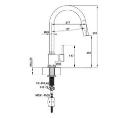 Vòi rửa bát Hafele HT-C201 570.50.280