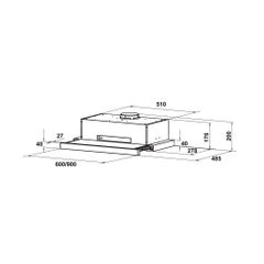 Hút mùi âm tủ Hafele HH-TT70A 533.86.817