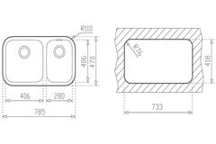 Chậu rửa bát Teka BE 2B 785