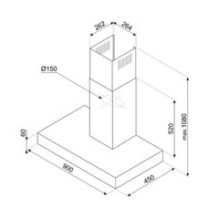 Hút Mùi Áp Tường Smeg KBT900XE 536.84.493 – Giải Pháp Khử Mùi Cao Cấp Cho Không Gian Bếp Hiện Đại