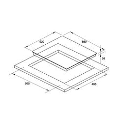 Bếp Từ 3 Vùng Nấu Hafele HC-I6030B 536.61.831 – Thiết Kế Tinh Tế, Hiệu Năng Ưu Việt