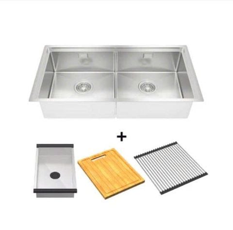 Chậu Inox Hafele 567.94.023 Combor – Thiết Kế 2 Hố Lắp Âm Sang Trọng, Hiện Đại