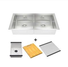 Chậu Inox Hafele 567.94.023 Combor – Thiết Kế 2 Hố Lắp Âm Sang Trọng, Hiện Đại