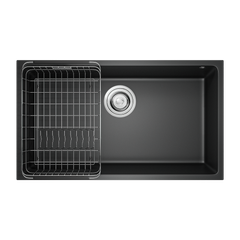 Chậu rửa bát đá Konox Granite Sink Naros 760S Black