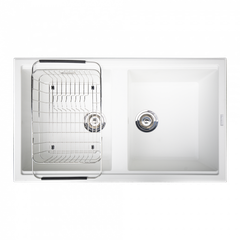 Chậu rửa bát Konox Granite Sink Phoenix 860 White Silver