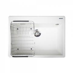 Chậu rửa bát Konox Granite Sink Ruvita 680 White Silver