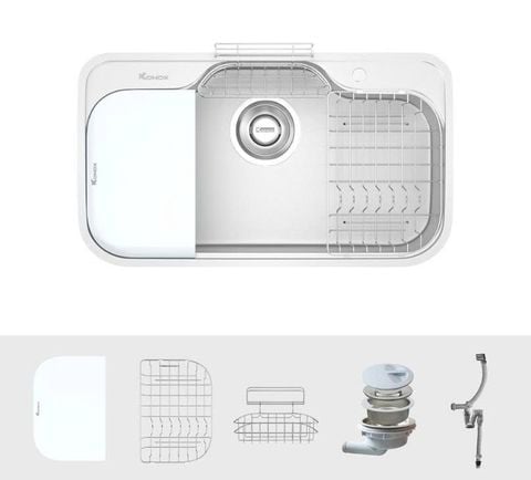 Chậu Rửa Bát 1 Hố Konox TARI 9051SM – Siêu Rộng, Siêu Tiện Dụng Cho Bếp Hiện Đại