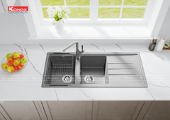Chậu rửa bát đá Konox Granite Sink Phoenix 1160 Grey