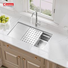 Chậu rửa bát 1 hố Konox KN7644SU Decor