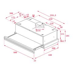 Máy hút mùi âm tủ Teka CNL 6415 Black