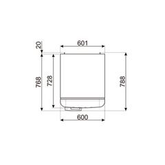 Tủ lạnh Smeg màu cờ Ý FAB28RDIT5 535.14.537