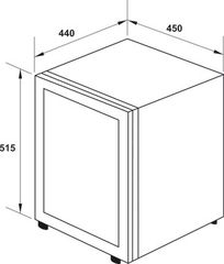 Tủ mát mini Hafele HC-M48G 568.30.301