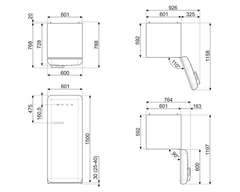 TỦ LẠNH SMEG FAB28RPB5 535.14.618