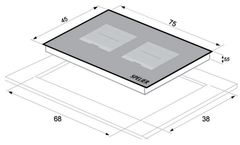 BẾP TỪ ĐÔI SPELIER SPE IC1089 EG / E.G.O Component