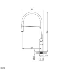 Vòi rửa chén Malloca K081C