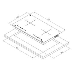 Bếp Từ 2 Vùng Nấu Hafele HC-I7325B 533.09.979 – Thiết Kế Sang Trọng, Hiệu Suất Vượt Trội