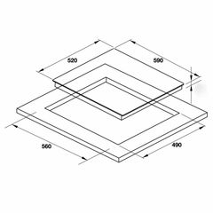 Bếp Từ 3 Vùng Nấu Hafele HC-I6037B 536.61.801 – Thiết Kế Thông Minh, Tiết Kiệm Điện, An Toàn Tuyệt Đối