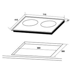 Bếp Từ 2 Vùng Nấu HAFELE NC-I712AB 536.61.746 – Sang Trọng, An Toàn và Hiệu Suất Cao