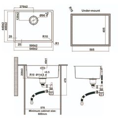Chậu Hafele Satin R10 HS24-SSN1S-540 567.24.457 – Tối Ưu Không Gian, Nâng Tầm Tiện Nghi