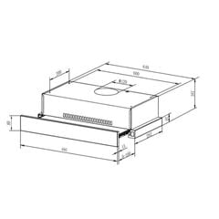 Máy hút mùi âm tủ Teka TLR2 72 SS