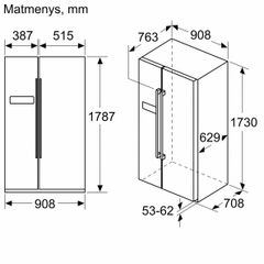 Tủ Lạnh Bosch KAI93VBFP Side By Side