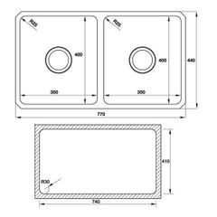 Chậu rửa bát âm Hafele HS-S7744 567.23.020