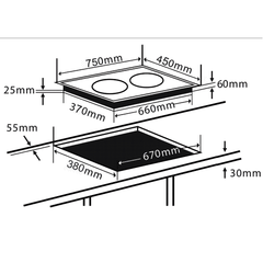 Bếp Điện Từ Chefs EH-MIX366