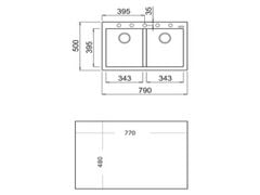 Chậu rửa bát Teka FORSQUARE 2B 790