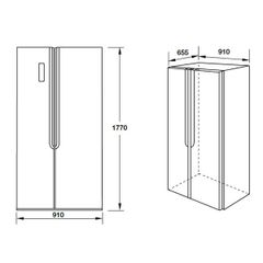 Tủ lạnh Hafele HF-SBSID 534.14.020