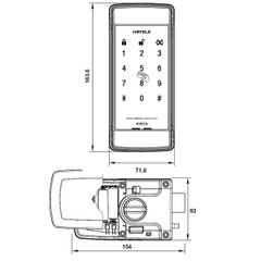 KHÓA ĐIỆN TỬ HAFELE ER4800