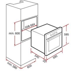 Lò Nướng Âm tủ Electrolux EOB2100COX