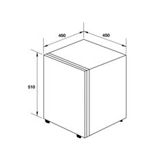 Tủ Lạnh Mini Cửa Đặc HC-M48S Hafele 568.30.311