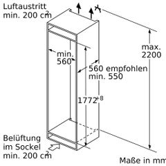 Tủ Mát Âm Tủ Bosch KIR81AFE0