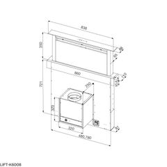 Hút mùi âm bàn Malloca LIFT-K6008