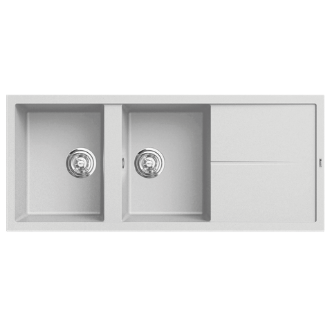 Chậu rửa bát Konox Livello 1160 White Silver