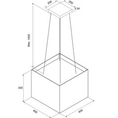 Máy hút mùi Malloca CONCRETE K-400