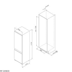 Tủ lạnh âm tủ Malloca MF-246EBI